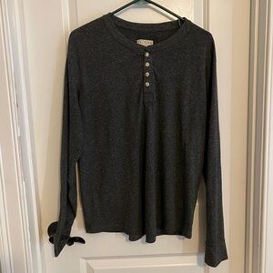 Tecovas Charcoal Long Sleeve Henley